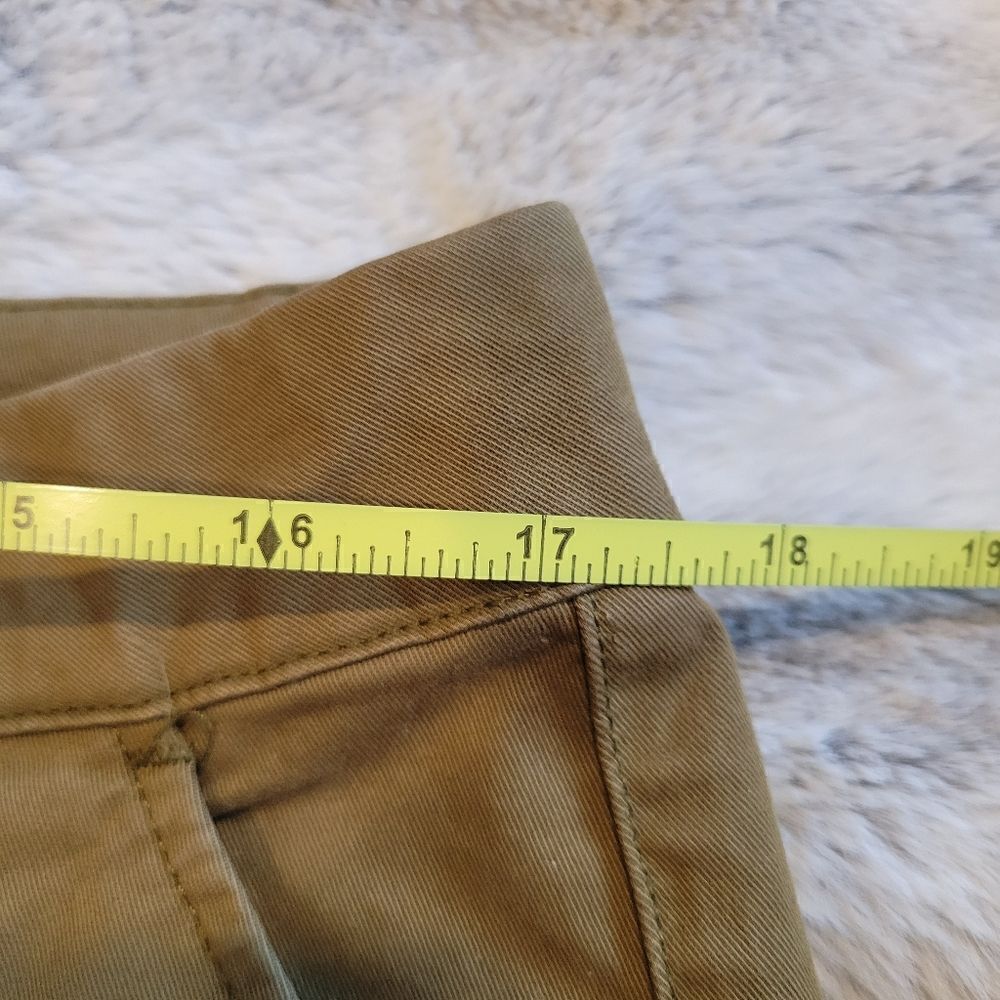 Garnet Hill organic cotton chino wide leg, brown/camel size 14 - Picture 10 of 12
